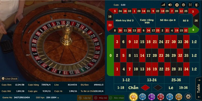 Roulette tạo trải nghiệm thú vị trên bàn cò quay chuyên dụng